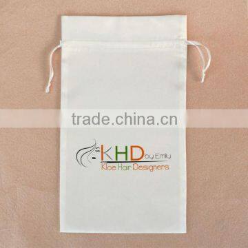 Custom Hair Packaging Satin Silk Bag With Logo Customized
