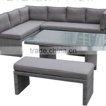 Outdoor corner sofa dinning sofa