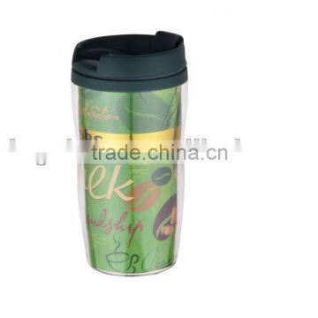 9oz paper insert plastic mug coffee mug 250ml