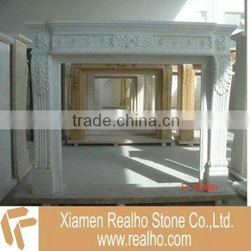 White Marble Fireplace