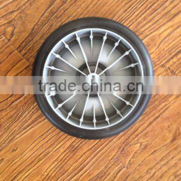 6'' inch plastic rubber wheel used for garden cart or lawn mower or toys