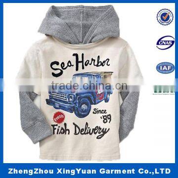 2016 new style wholesale plain hoodies custom sports and leisure hooded hoody for boys