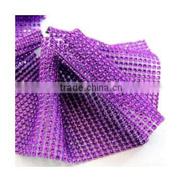 Diamond Mesh Wrap Roll Rhinestone Ribbon Wedding Cake Decor photo-3