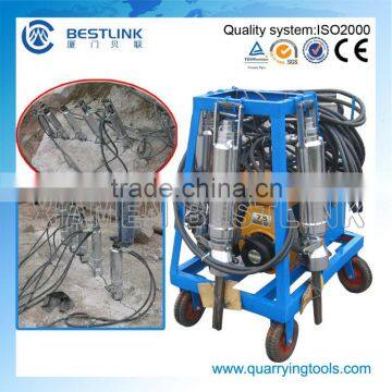 Gasoline driven hydraulic rock splitter