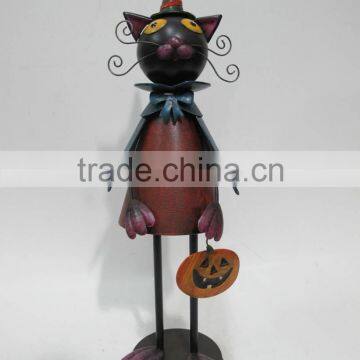 Wholesale Metal Halloween black cat for halloween gifts