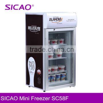 Fan cooling ice cream storage freezers ,2016 new model cake display freezer in china
