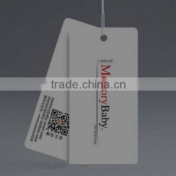 custom made apparel industrial use custom printing paper tag with own logo