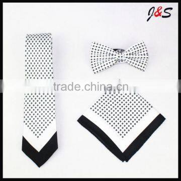 2016 fashion mens silk tie and pocket square set