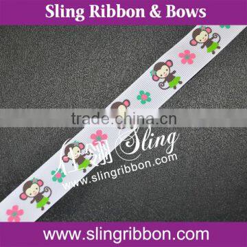 Wholesale 1" DIY Hair Bows Printed Ribbon For Decoration