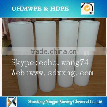 UHMWPE plastic rod/hdpe solid rod/low coefficient of friction hdpe rod