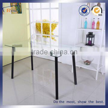 Hot sale tempered glass dining table on Alibaba