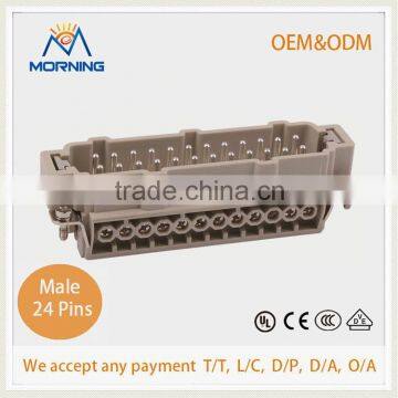 HE-024, A Whole Set Industrial Screw Terminal Copper Alloy Side Entry 24 Pins Automation