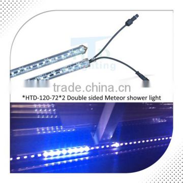 Clear PVC RGB full color LED metero starfall tube light for wedding party