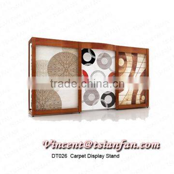 Arc push-pull carpet display stand /Triple carpet display stand/carpet rack-DT026