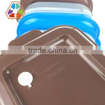 128*105*65mm PP blue useful Plastic food container/nice bento box
