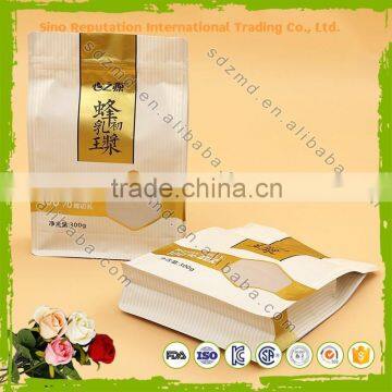 High quality custom printed heat seal food packaging paper bags with window