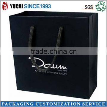 can be customized paper gift bag black bag