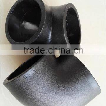 High Quality Plastic PVC/PE Hdpe Pipes and Fittings 90 Degree Elbow photo-6