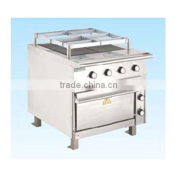 Marine Electric Cooking Range W/Oven (4 Square Hot Plates)