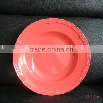 colorful melamine plate