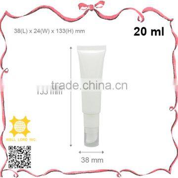 20ml high end skin care screw on lotion pump tube