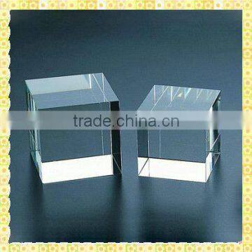 Handmade Polished Clear K9 Crystal Blank Cubes For 3D Laser Engraving