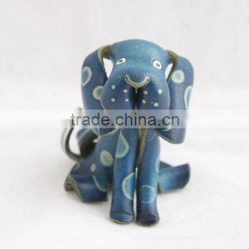 Handmade Leather Dog Key Chain photo-4