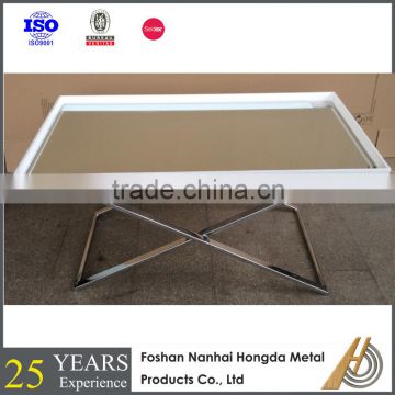 Mirrored furniture glass table