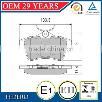 D1831 425444 brake disc pads for Peugeot