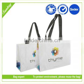 custom cheap reusable fabric shopping bag,eco big white non woven bag