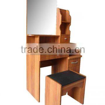 MDF Wooden Dresser With Mirror For Home Bedroom Furniture Elegant Dressing Table