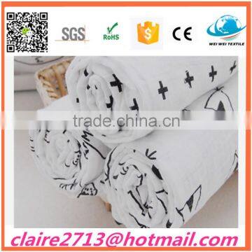 wholesale, 100 cotton muslin swaddle baby blanket, China supplier