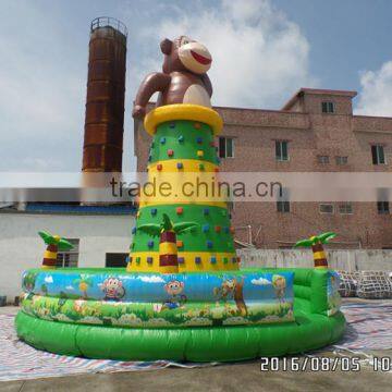 Monkey Inflatable Mini Climbing Wall for Kids and Children Play Games photo-3