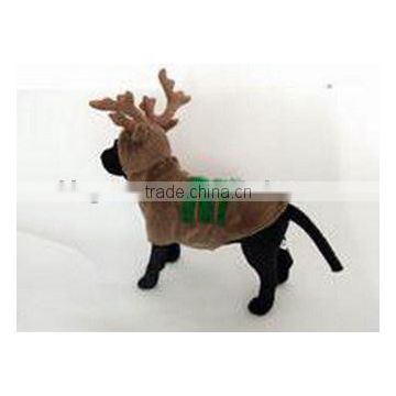 plush reindeer christmas pet coat plush reindeer X'mas cosplay costume dog clothes cat coat plush animal pet costume