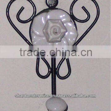 Metal Decorative Coat Hook Black Powder Coated