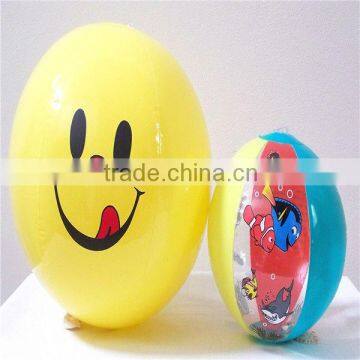 inflatable beach ball smile face