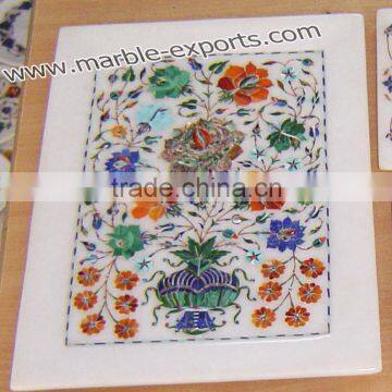 Handcrafted Marble Inlay Plate