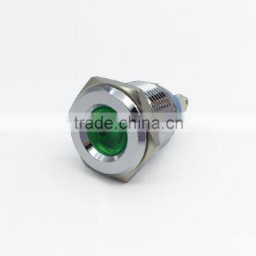 QN16-LED-C green led 5V brass screw terminal Led lamp 16mm