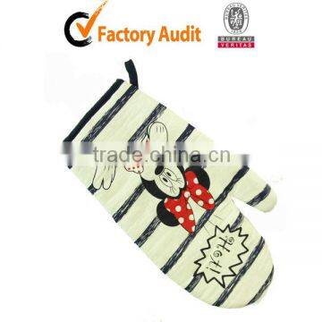 100%cotton kitchen mittens cooking hand glove