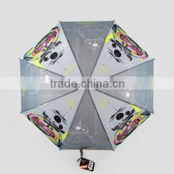 Cheap Fiber Heat Transfer Straight Kids Umbrella photo-6