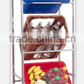 Supermarket fruit vegetable display rack