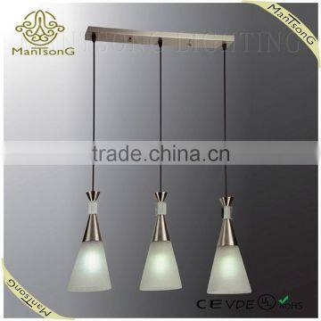 Modern 3 bulbs hand blown glass pendant lamp,pendant light for dinning room
