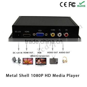 Metal Shell VGA Output Video Digital Signage Full hd 1080p Media Player Dvi Box photo-2