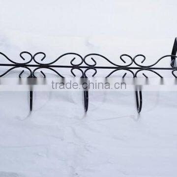 Bathroom towel racks with 5 hooks