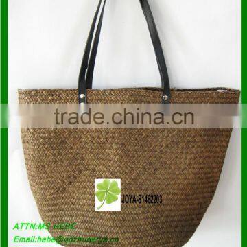 Large straw beach bag