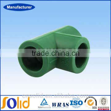 High Strength PPR Pipe Fitting PPR Equal Tee for Water Supply Pipe System