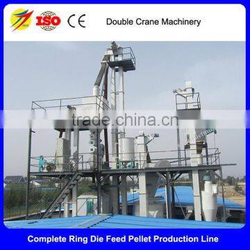 poultry farm equipment energy saving full automatic 5t/h feed pellet production line for sale