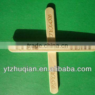 Engraved Wood Stick for Popsicle