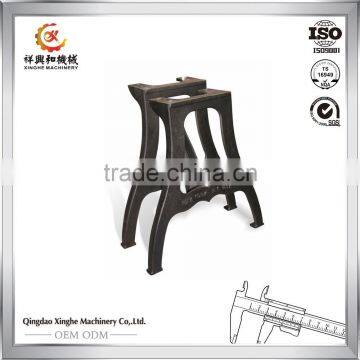 Ductile iron QT450 table legs cast iron table and chair bench legs cast of chair