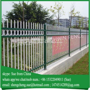 7ft high Galvanized Steel garden fencing export